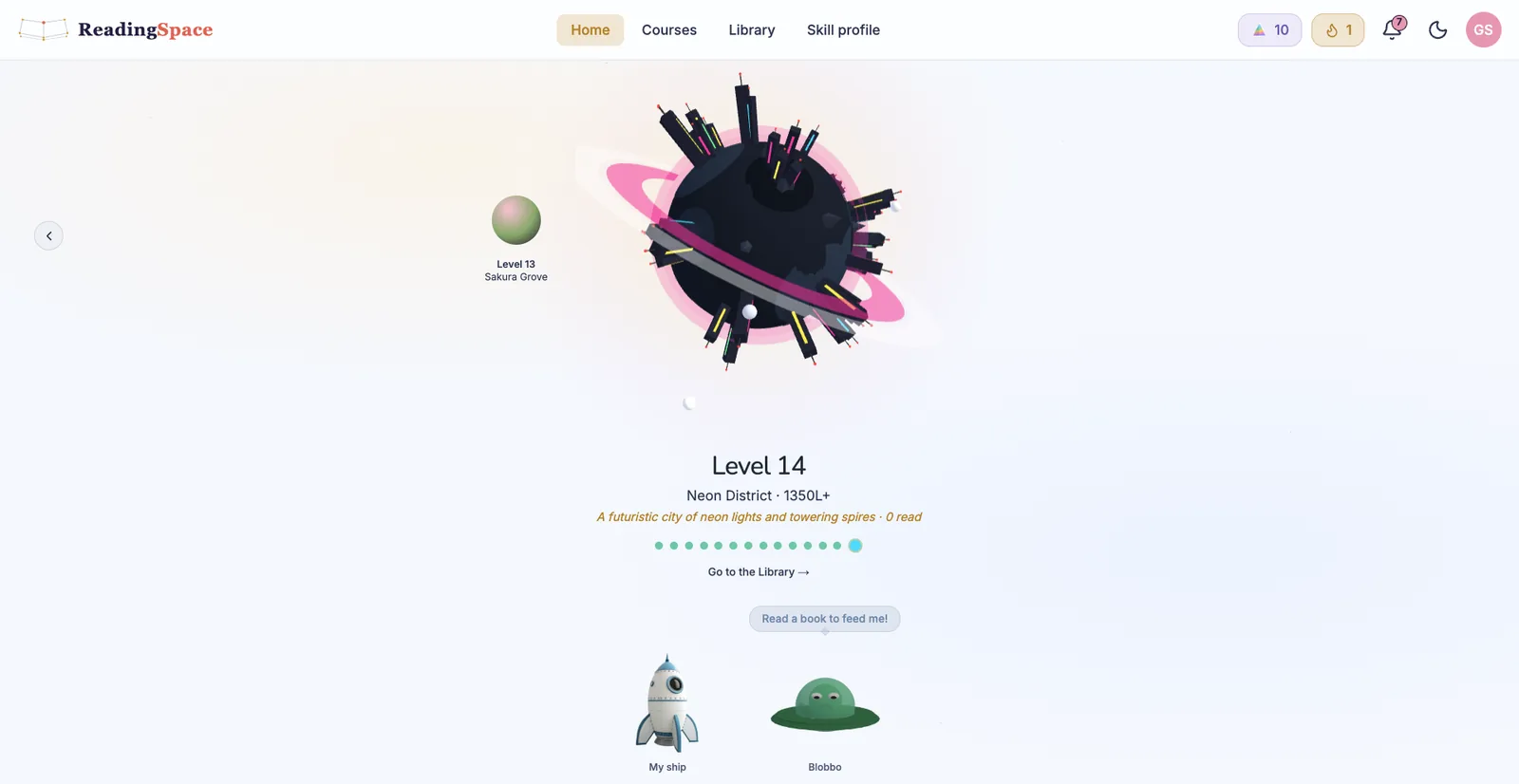 ReadingSpace on 데스크톱